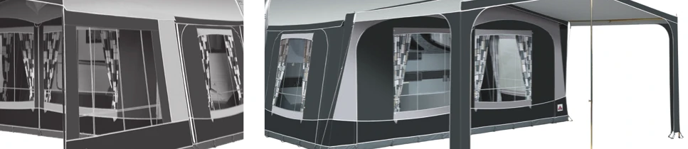 Doréma awnings shown as product renders