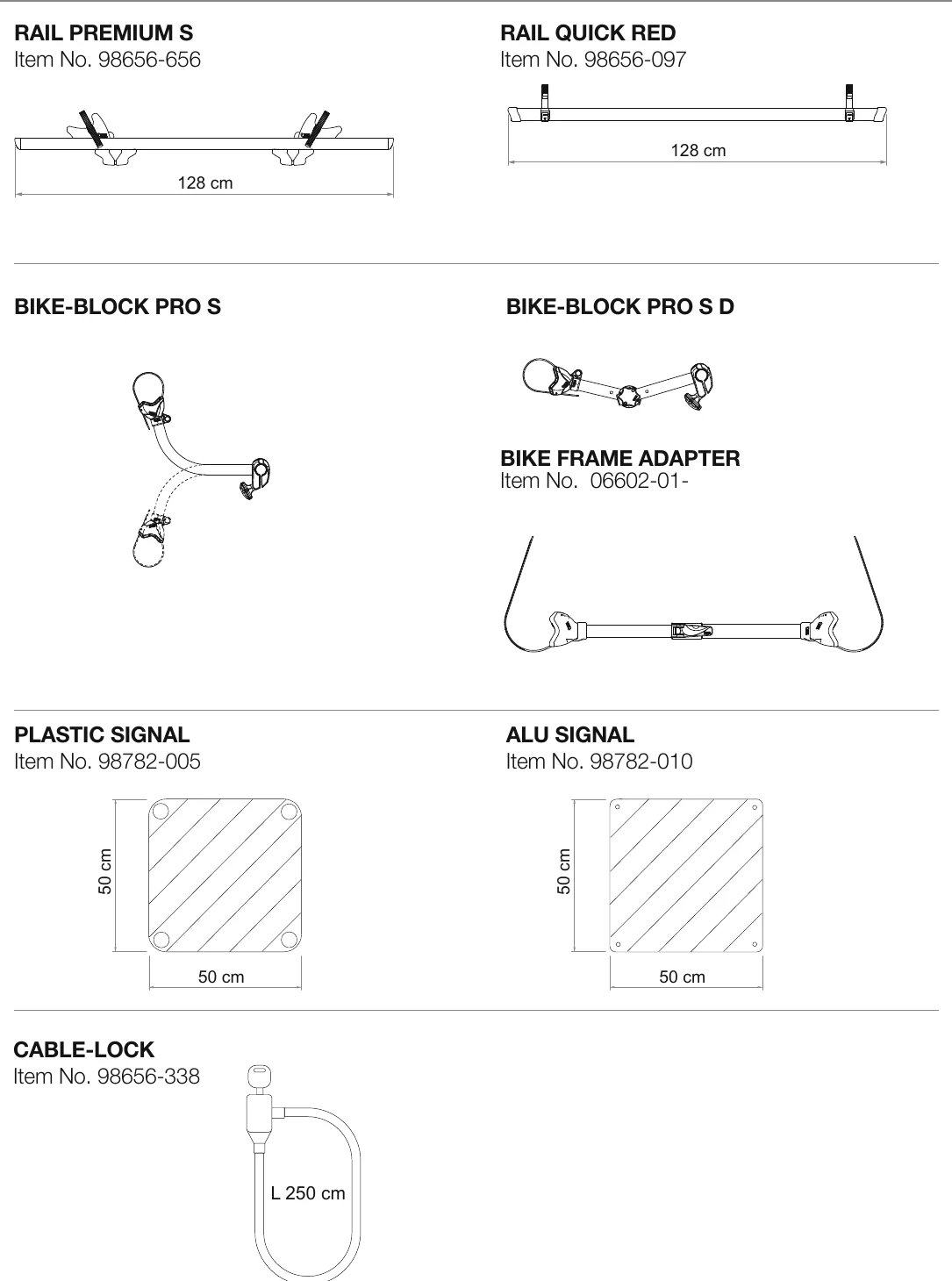 Fiamma Carry-Bike accessories overview