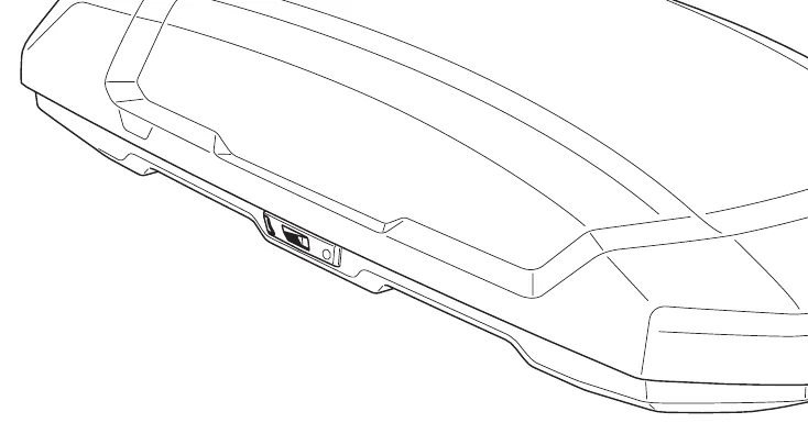 Thule Force 3 roof box, illustration from the official manual