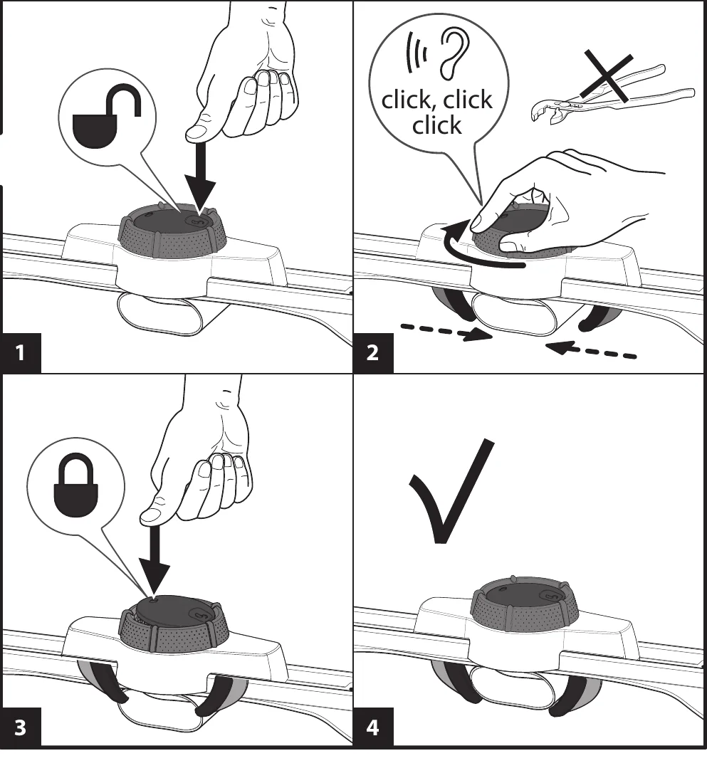 Hapro Traxer manual steps 1 to 4