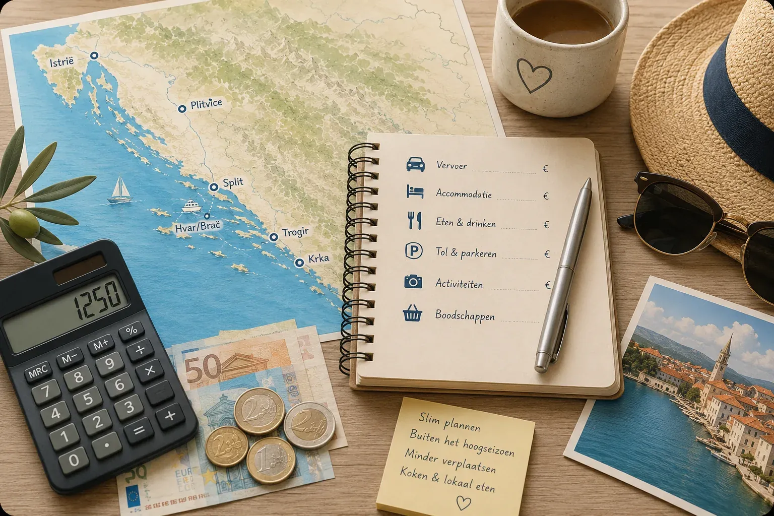 Travel budget planning for a Croatia holiday