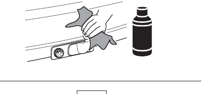 Thule EasyFold XT manual image for cleaning and greasing the towball