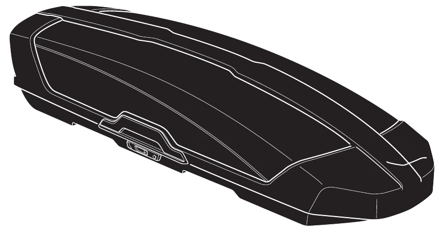 Thule Motion XT roof box, illustration from the official manual
