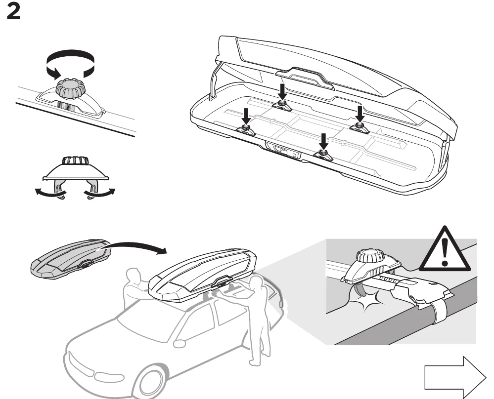 Thule Motion XT manual step 2