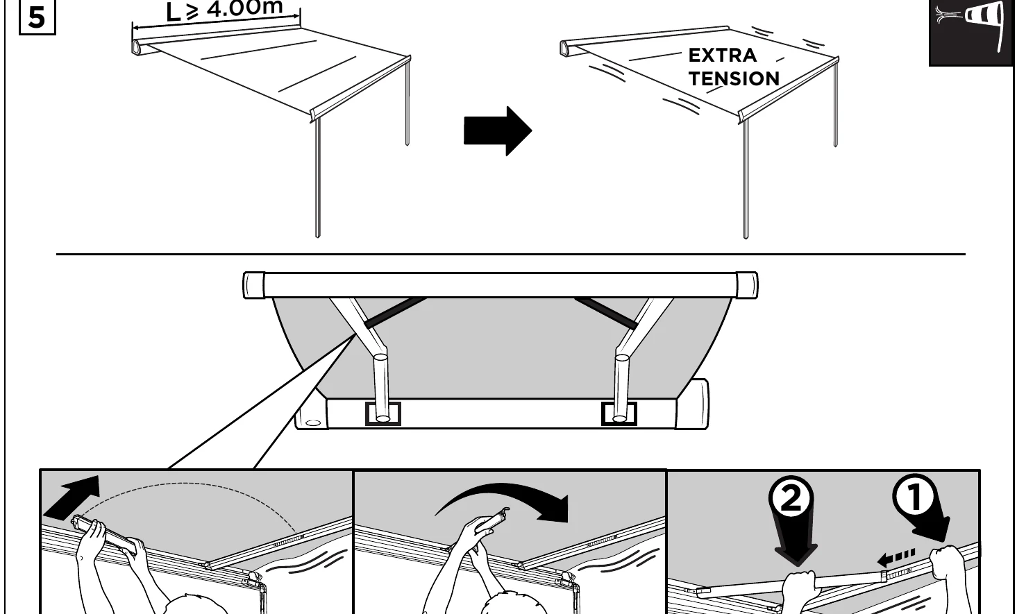 Thule Omnistor 5200 manual diagram