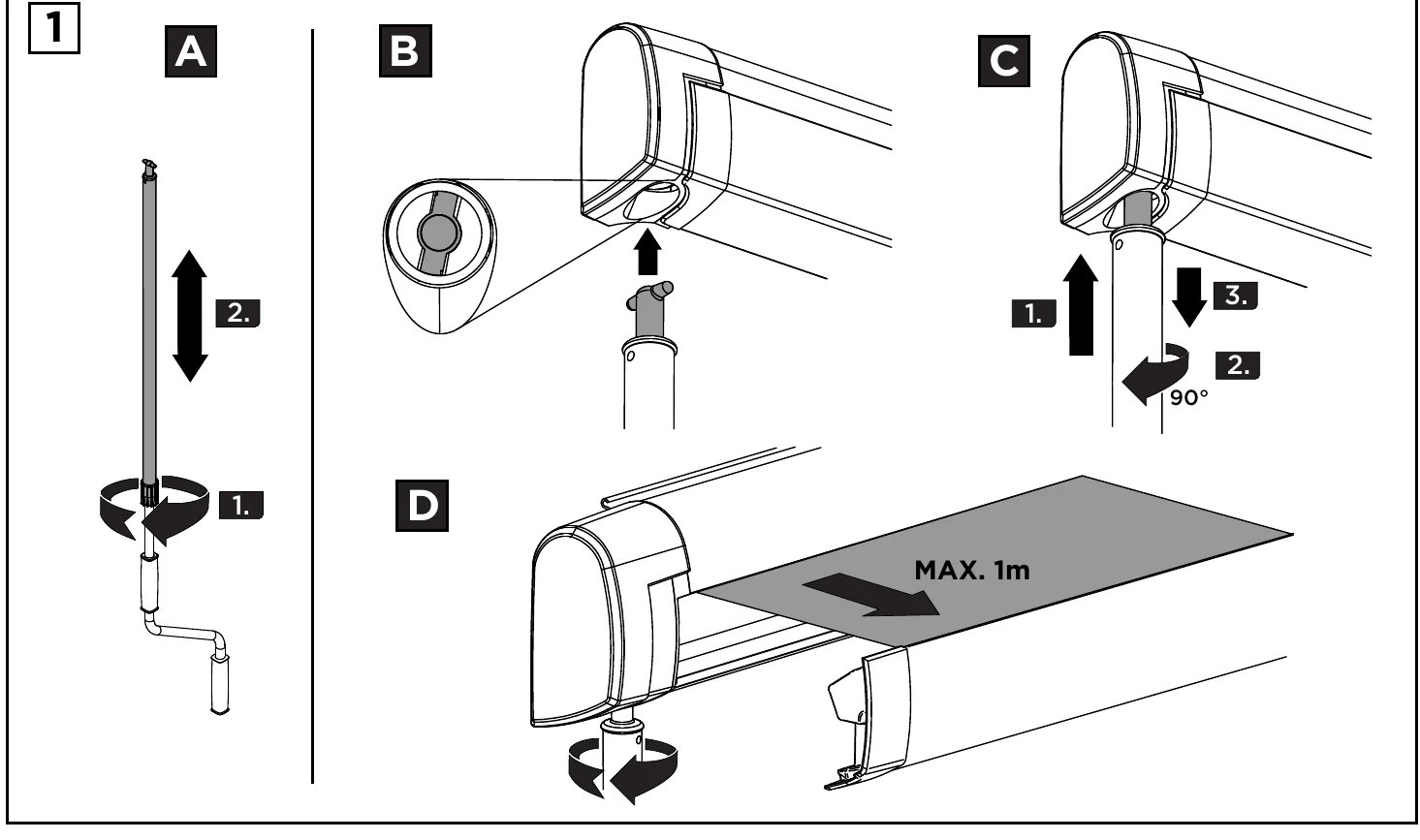 Thule Omnistor 5200 manual diagram