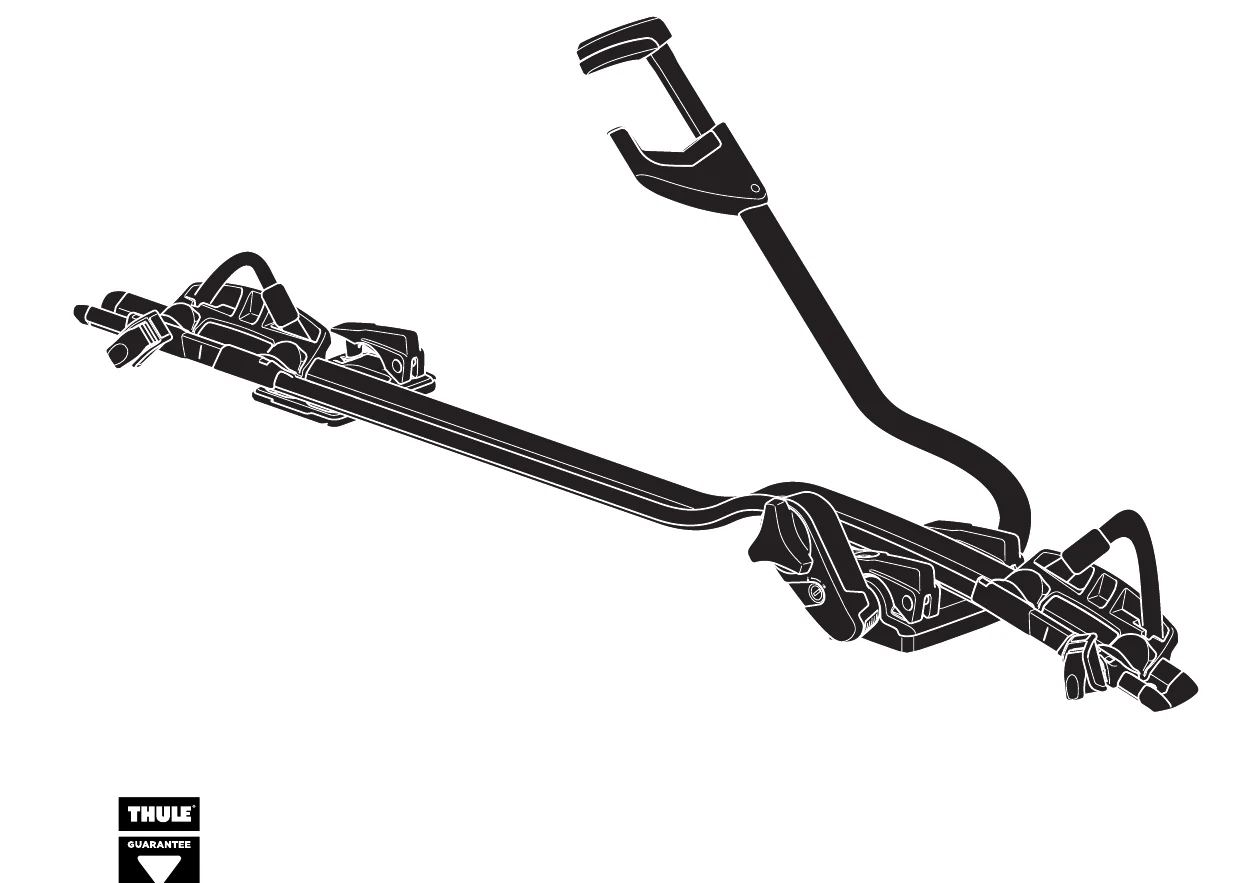 Thule ProRide 598 roof-mounted bike carrier, illustration from the official manual