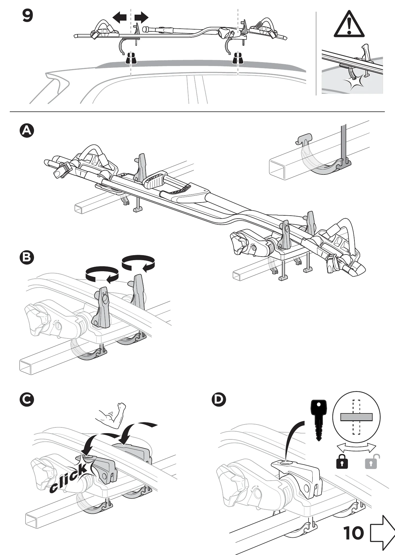 Thule ProRide 598 manual step 9
