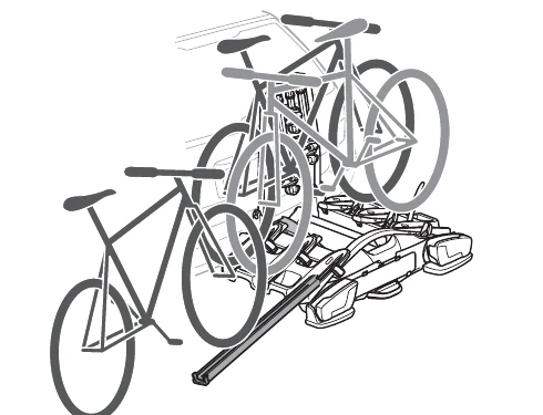 Thule VeloCompact 926 927 Loading Ramp accessory for rolling bikes onto the carrier