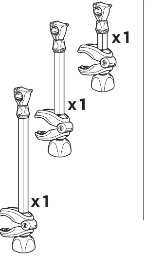 Thule VeloCompact 926 927 manual image of the frame holder arms