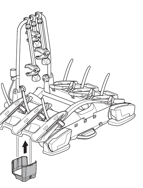 Thule VeloCompact 926 927 manual image for clicking the side reflector panels into place