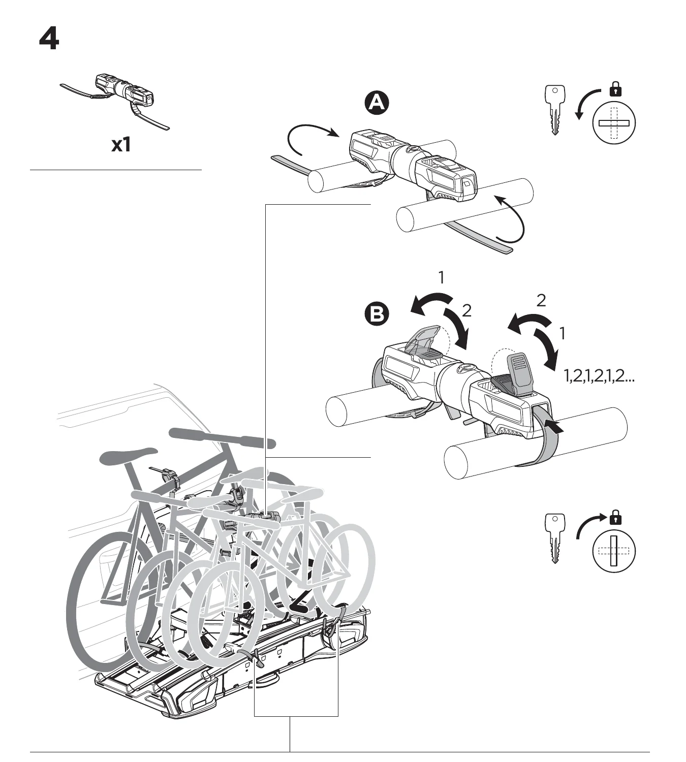 Thule VeloSpace 3 manual step 4