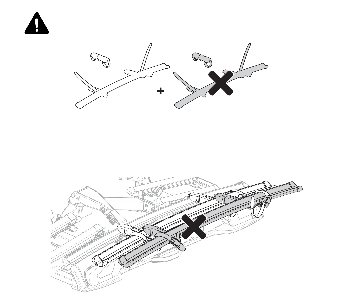 Thule VeloSpace 3 manual warning pictogram