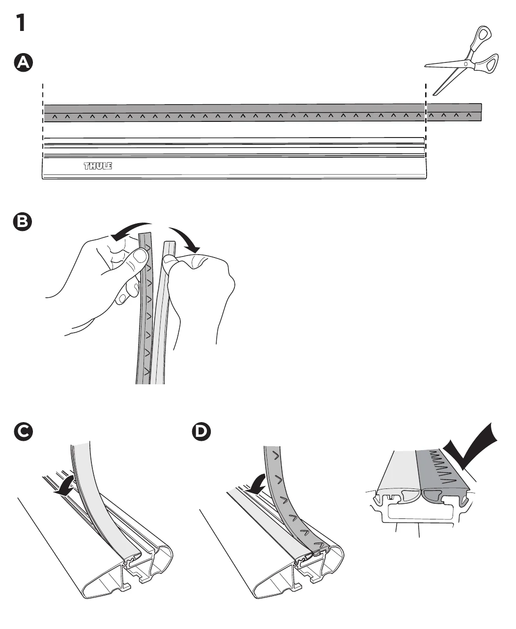 Thule WingBar Evo manual step 1