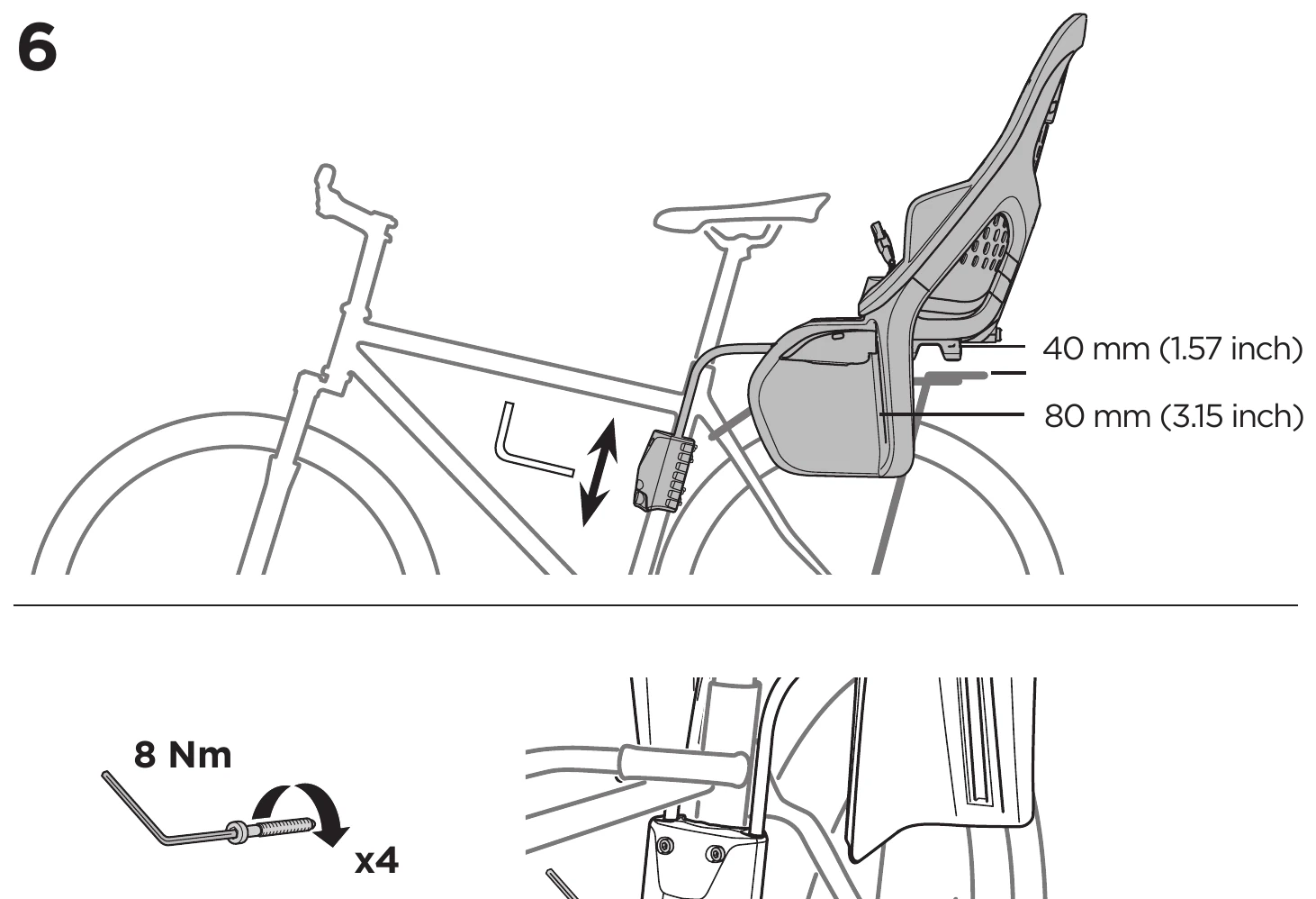 Thule frame mount manual step 6