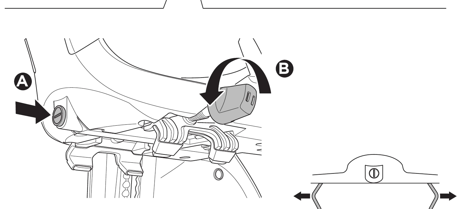 Thule rack mount manual step 1: adjusting the mounting bracket width on the underside of the seat